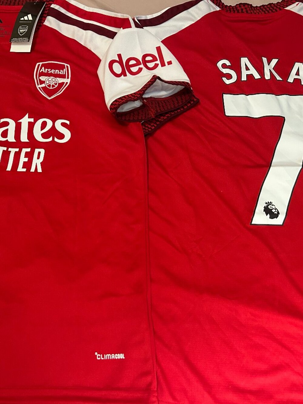Adidas English Premier ARSENAL FC BUKAYO SAKA Men's JERSEY Sz M,L,XL,2X NWT